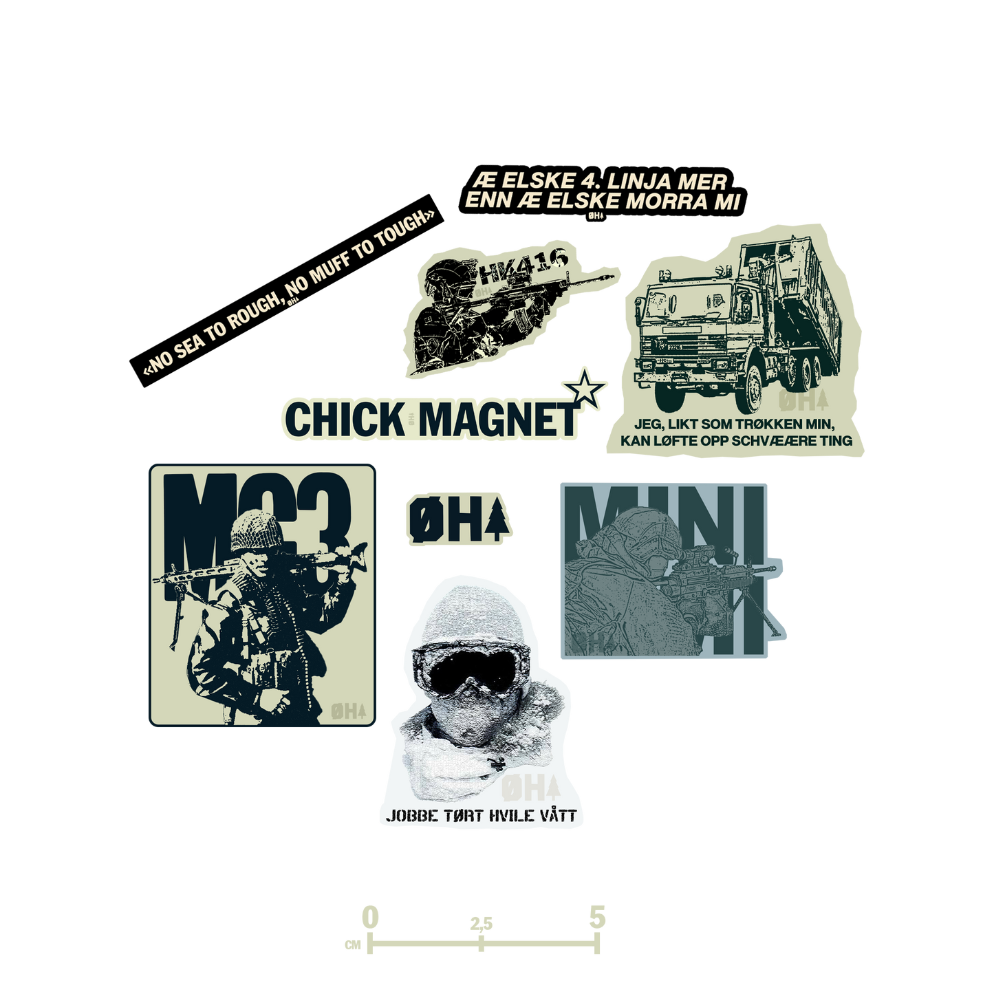 ØH3 stickers
